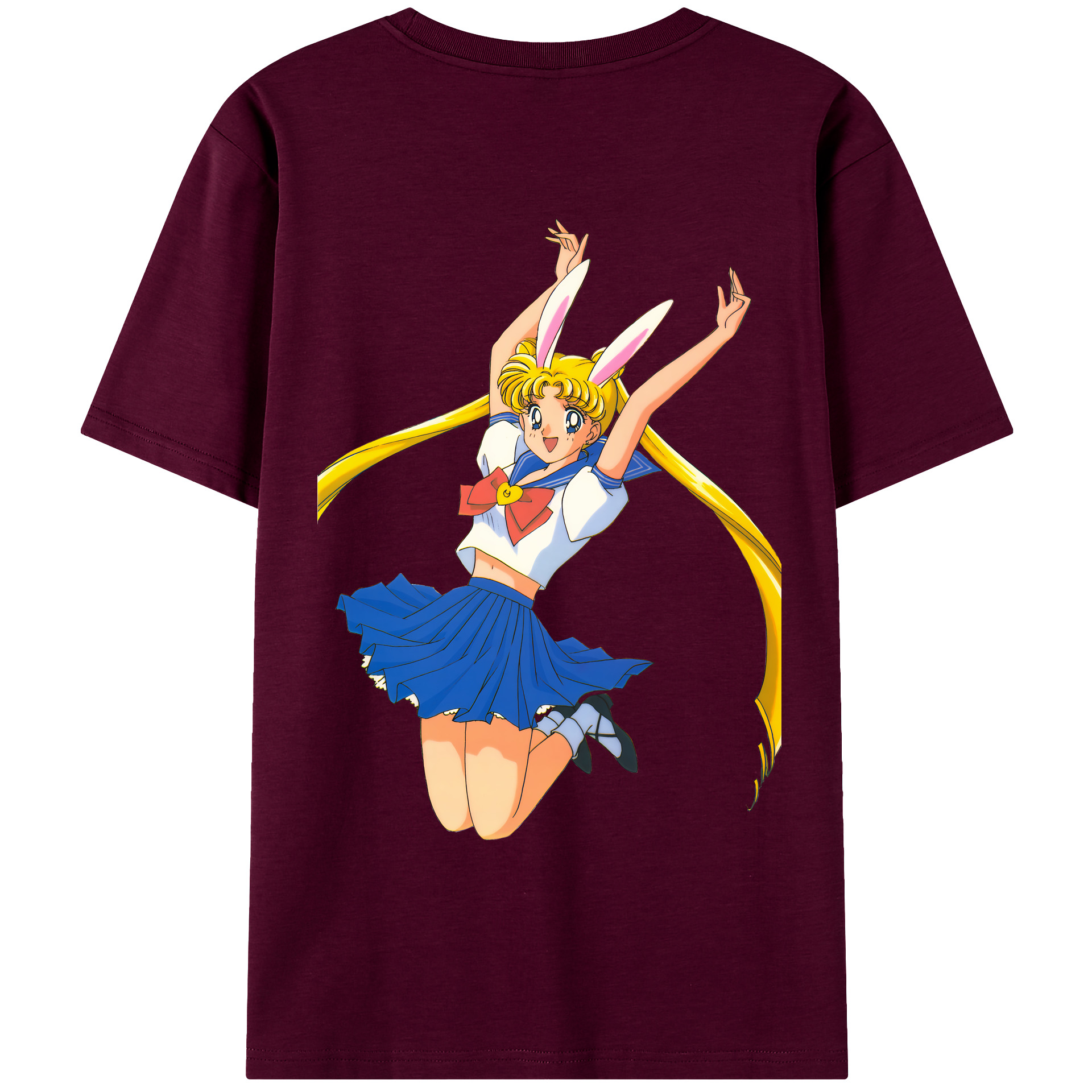 （画像用） 美少女戦士セーラームーン 愛野 美奈子 あいの みなこ Sailor Moon Aino Minako レディース半袖Tシャツ(バックプリント)